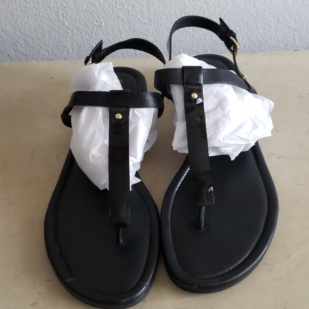 Cole Haan Black Leather Sandals